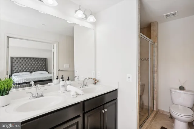 a view of a cafe with sitting area