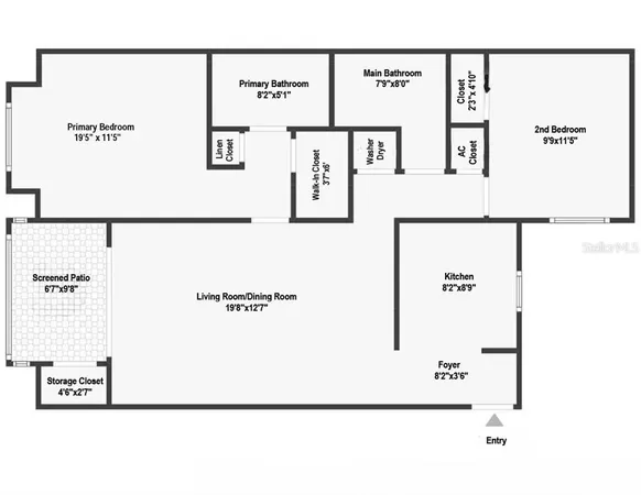 $1,800 | 2500 Winding Creek Boulevard, Unit E205, Clearwater, FL 33761