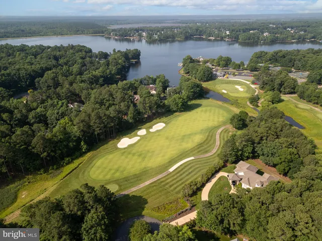an aerial view of a residential houses with outdoor space