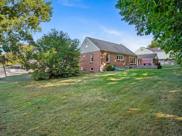 a house view with a garden space