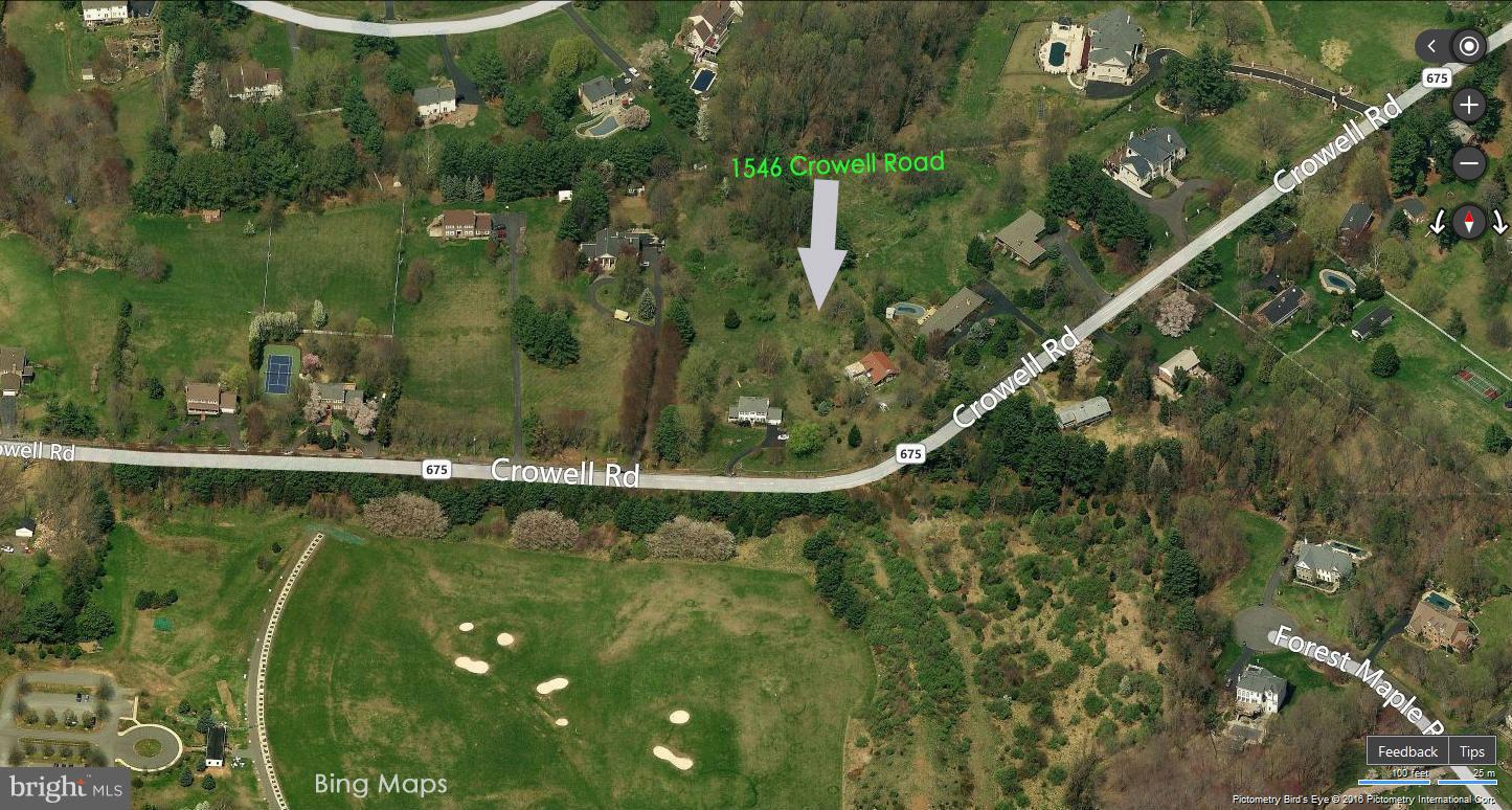 1546 Crowell Road Vienna, VA 22182 - Photo 3 of 5 Bing Maps Birds Eye View