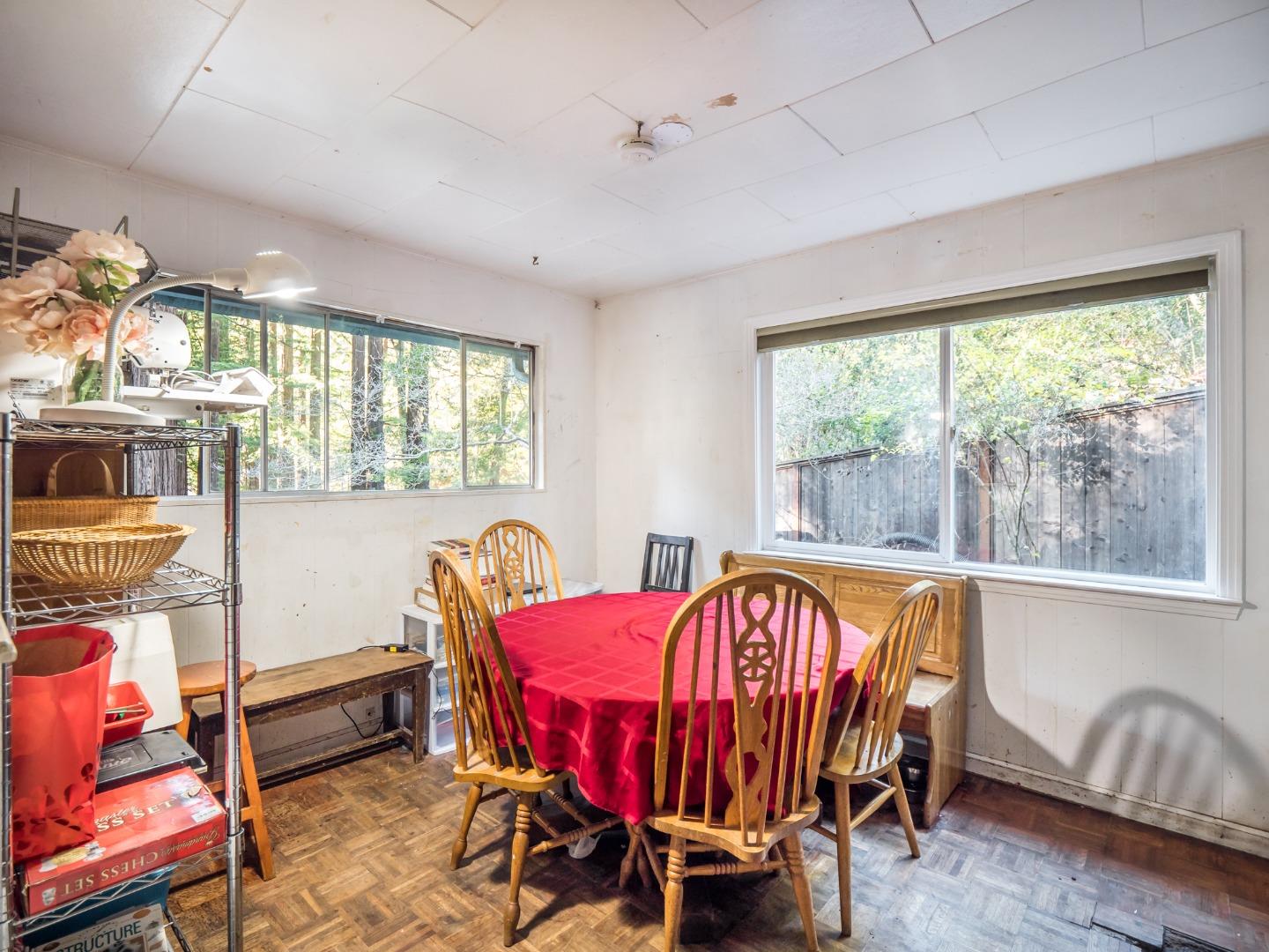 10970 Riverside Road Brookdale, CA 95005 - Photo 18 of 27 a view of a dining room with furniture window and outside view