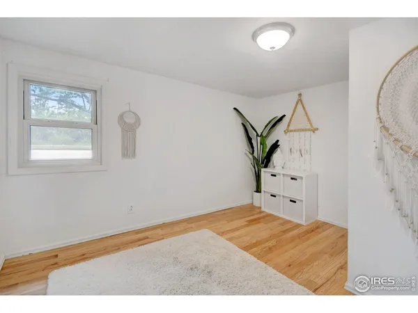 a view of wooden floor in a room