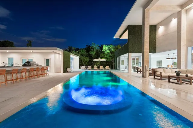 a view of a dining room with hardwood floor