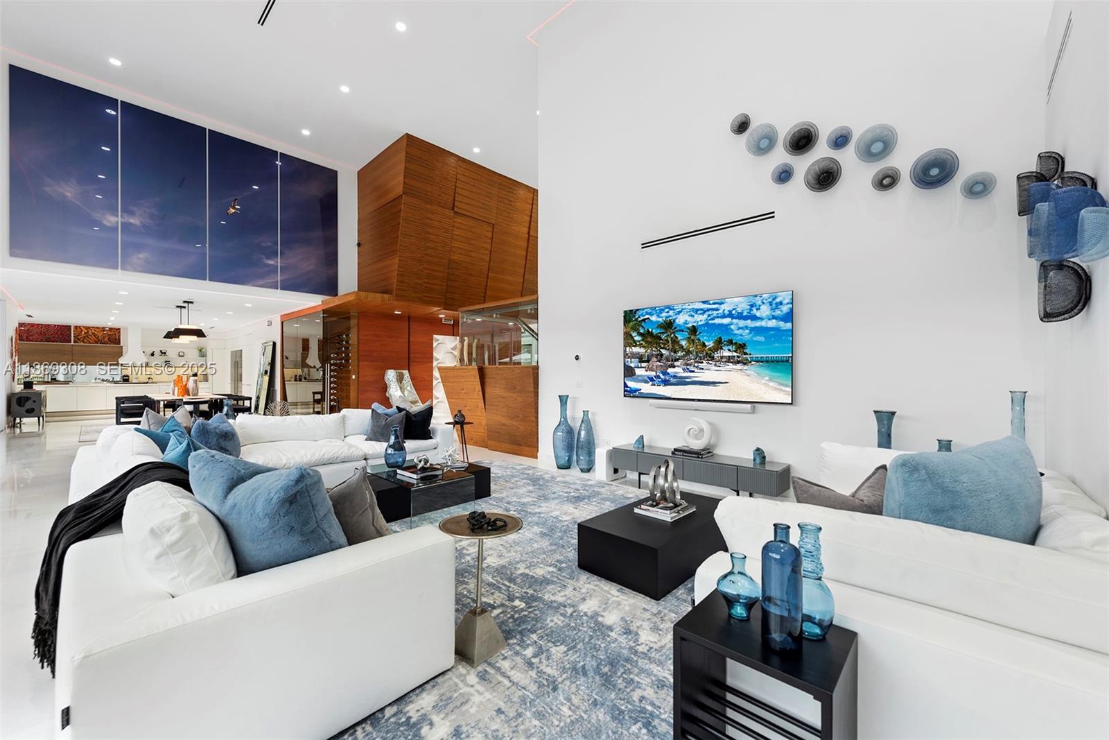 7450 Southwest 102nd Street Pinecrest, FL 33156 - Photo 22 of 51 a living room with furniture fireplace and couch