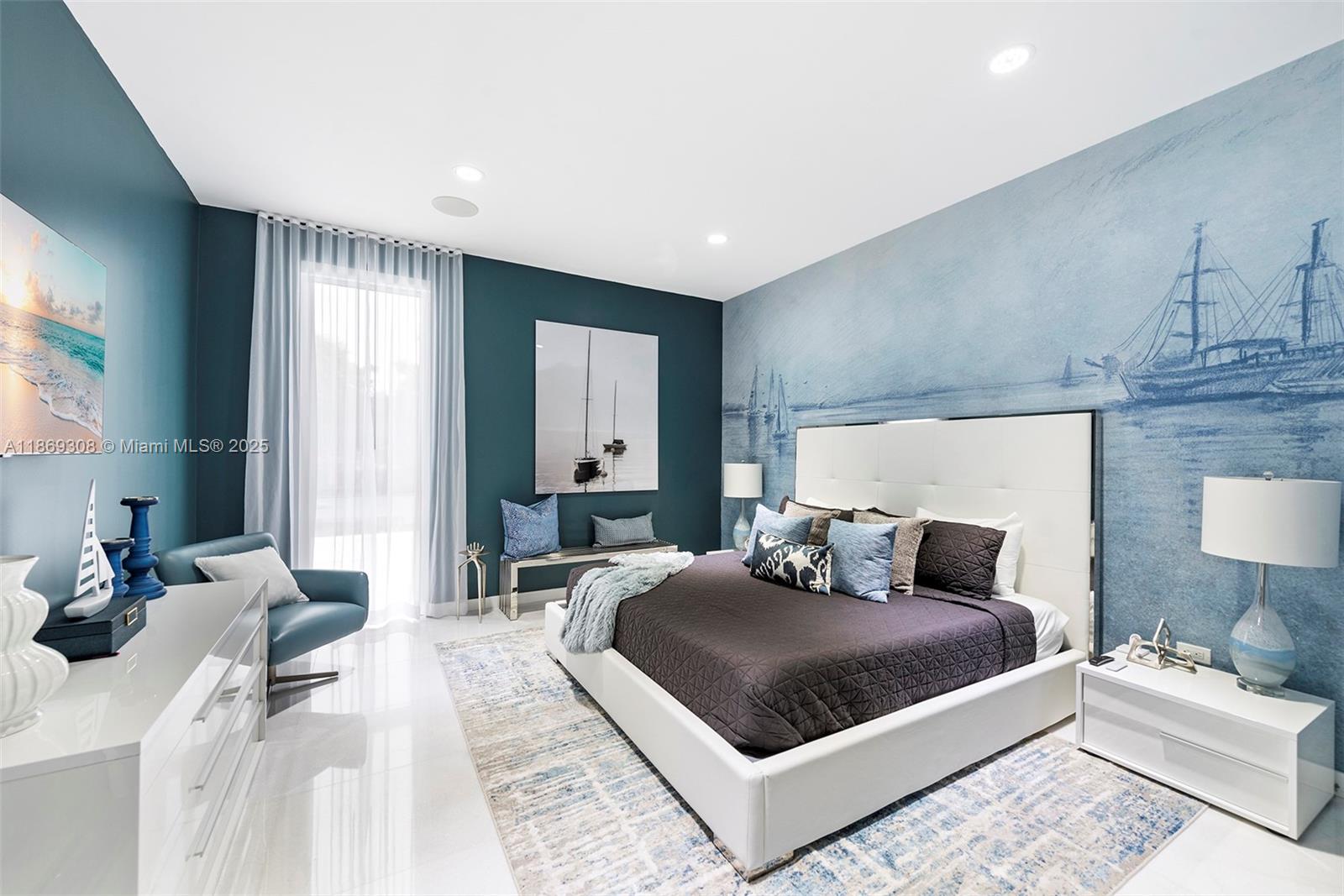 7450 Southwest 102nd Street Pinecrest, FL 33156 - Photo 31 of 51 a bedroom with a large bed and a couch