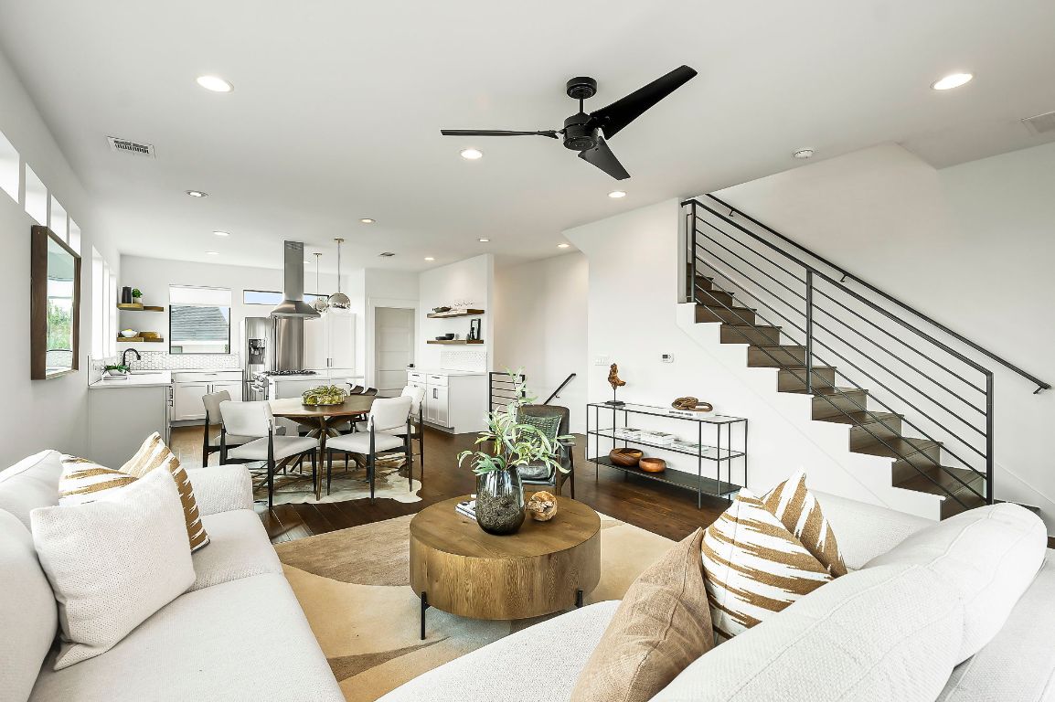 1104 Marcy Street, Unit B Austin, TX 78745 - Photo 9 of 38 a living room with furniture