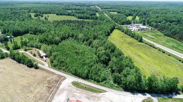 a view of a garden with a fountain