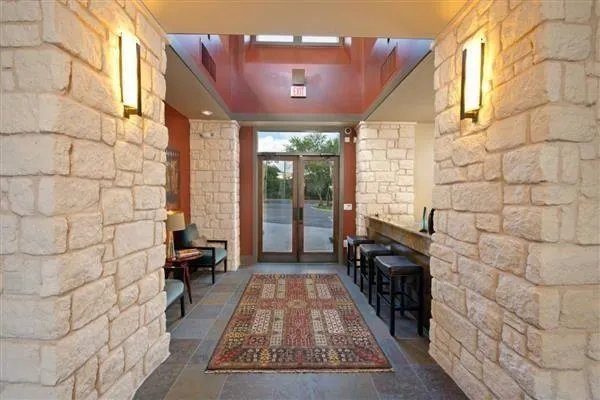 a view of entryway with a rug