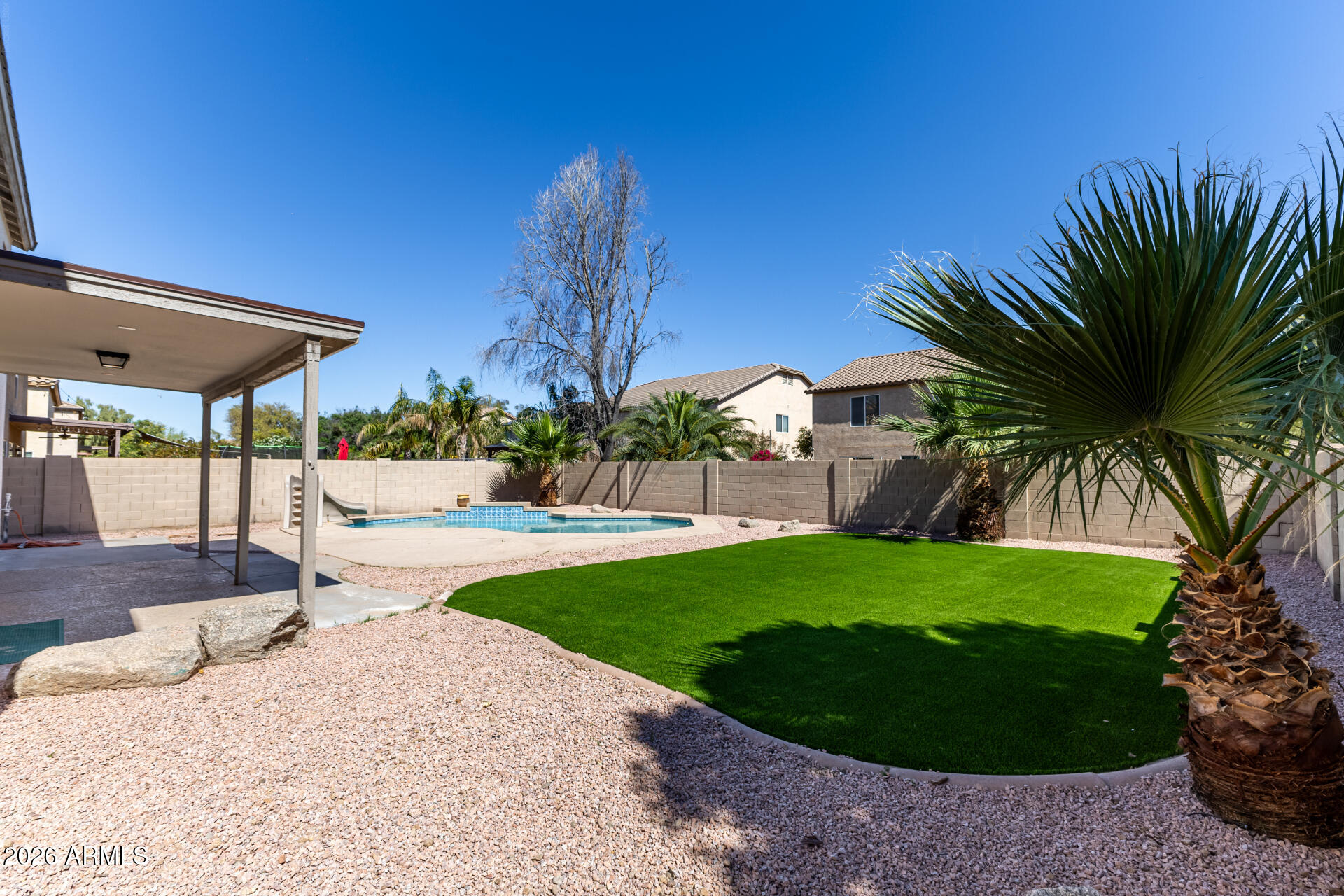 3362 East Silverbell Road San Tan Valley, AZ 85143 - Photo 20 of 39 Backyard