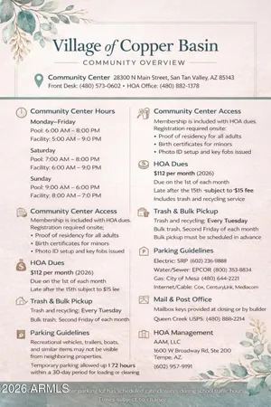 $498,000 | 3362 East Silverbell Road, San Tan Valley, AZ 85143