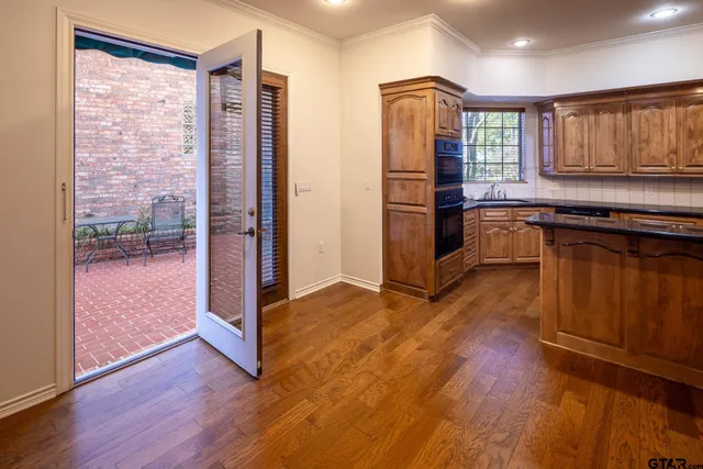 a view of outdoor space with seating space