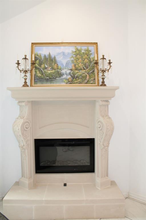 7320 County Road 3512 Quinlan, TX 75474 - Photo 14 of 35 a close view of a fireplace