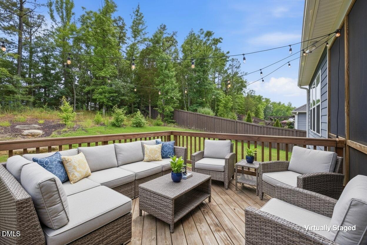 453 Adkins Ridge Road Rolesville, NC 27571 - Photo 22 of 34 Virtually Staged Deck