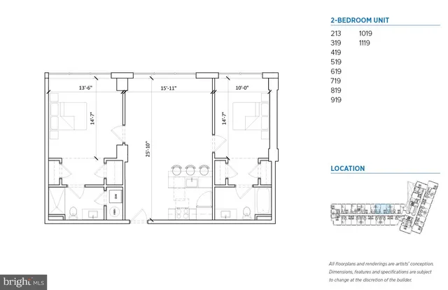 $2,750 | 235 North Christopher Columbus Boulevard, Unit 619, Philadelphia, PA 19106