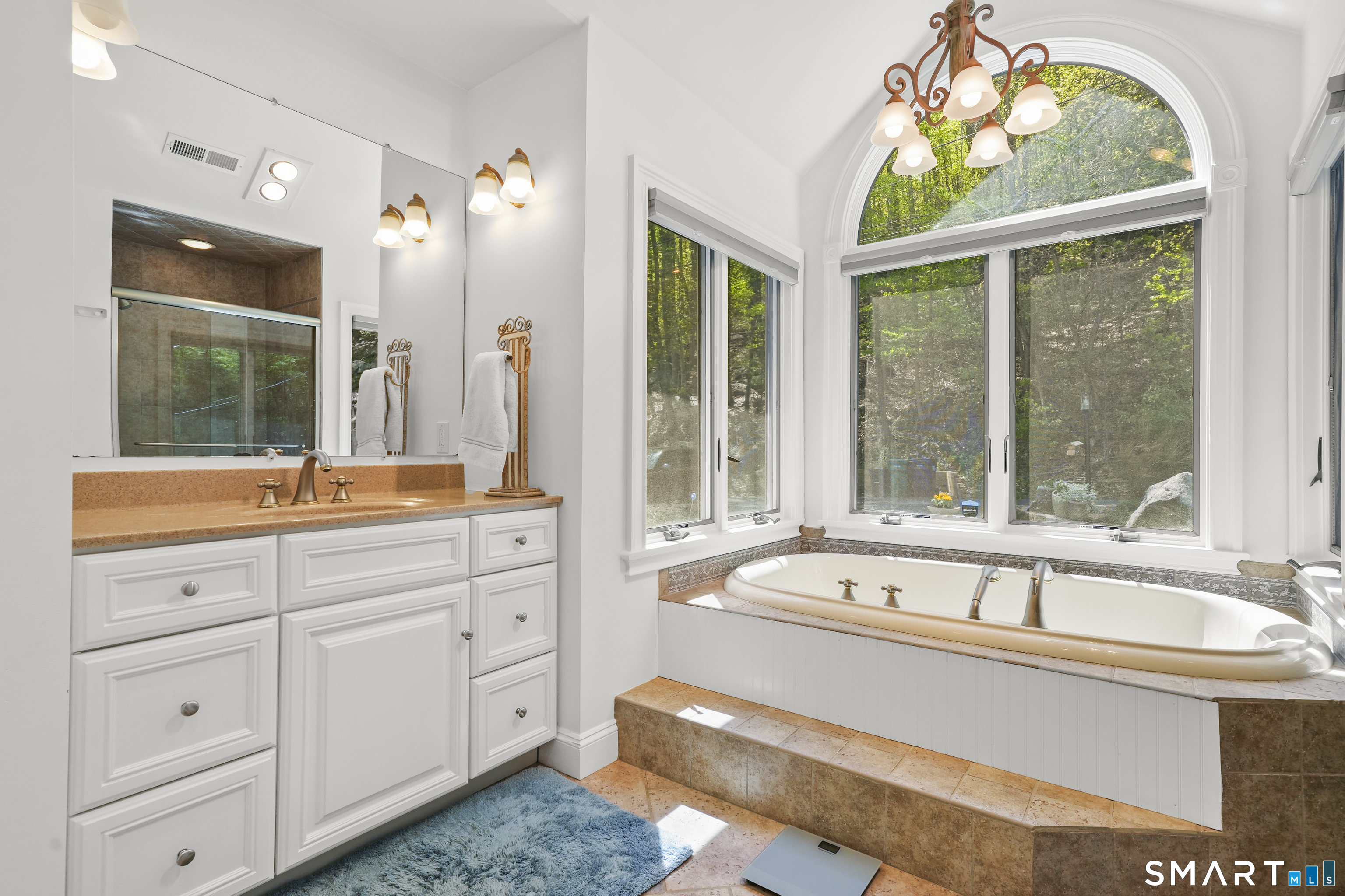 83 Wood Creek Road New Fairfield, CT 06812 - Photo 21 of 40 Primary bathrom with whirpool tub