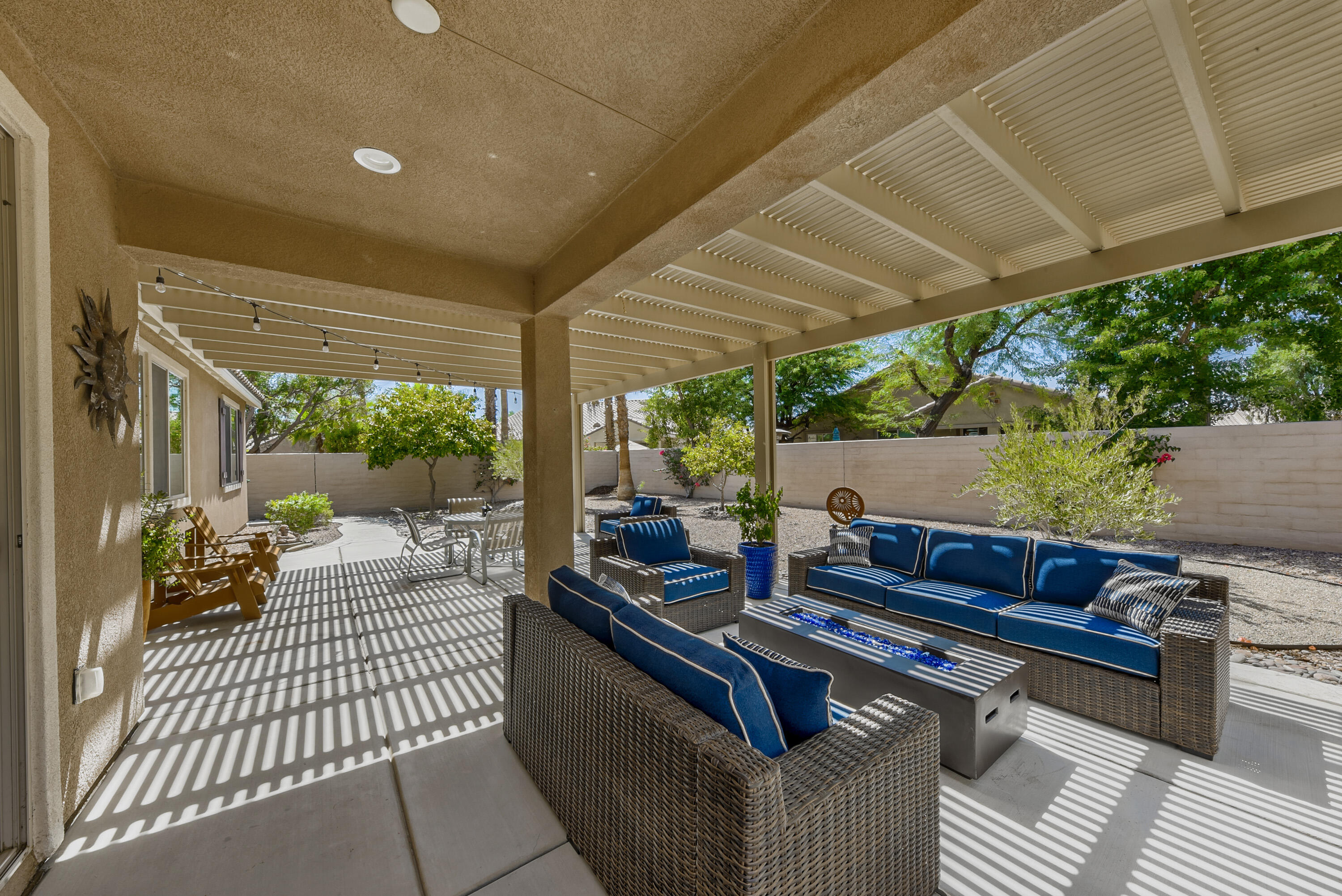 81190 Corte Del Olma Indio, CA 92203 - Photo 28 of 47 a outdoor living space with furniture and garden view