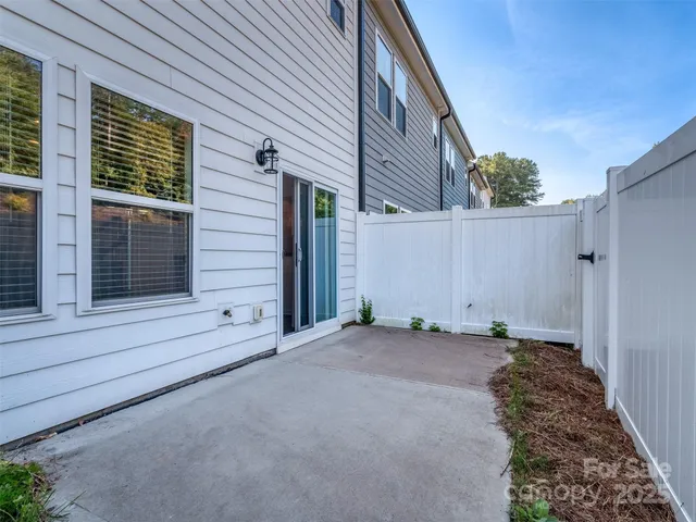 a backyard of a house