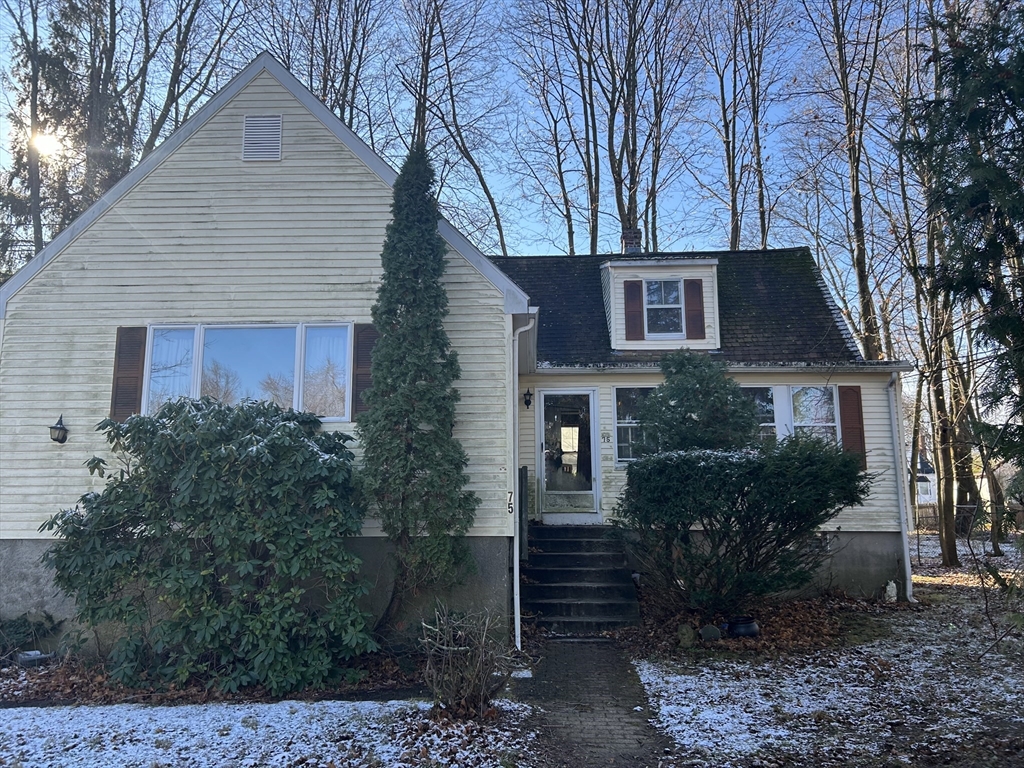 75 Bingham Avenue Dedham, MA 02026 - Photo 2 of 2 a front view of a house with garden