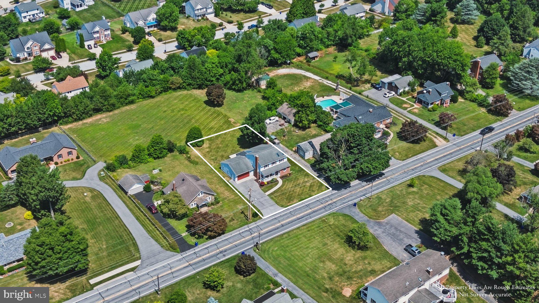 1002 North Main Street Mount Airy, MD 21771 - Photo 2 of 15 Aerial View of Home and Property