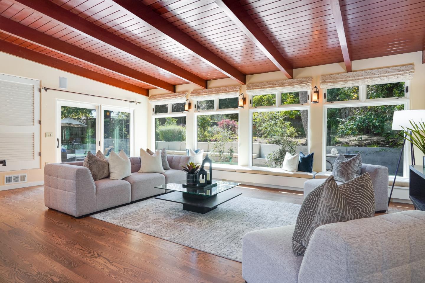472 Edgewood Road San Mateo, CA 94402 - Photo 15 of 77 a living room with furniture and large windows