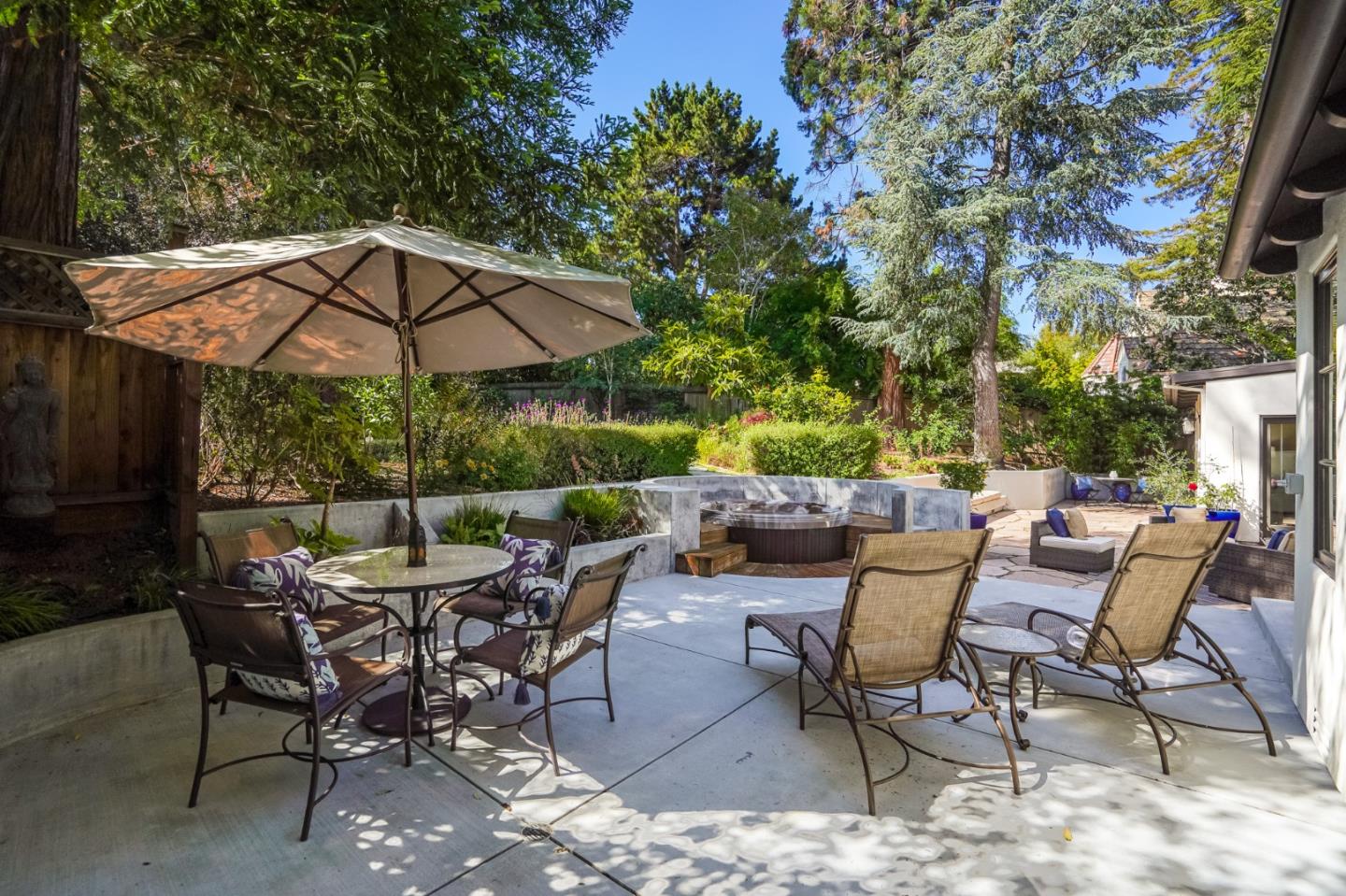 472 Edgewood Road San Mateo, CA 94402 - Photo 63 of 77 a view of a backyard with sitting area and furniture