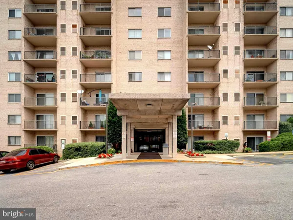 a front view of a building with street