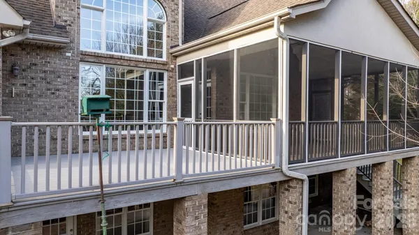 a view of backyard with green space