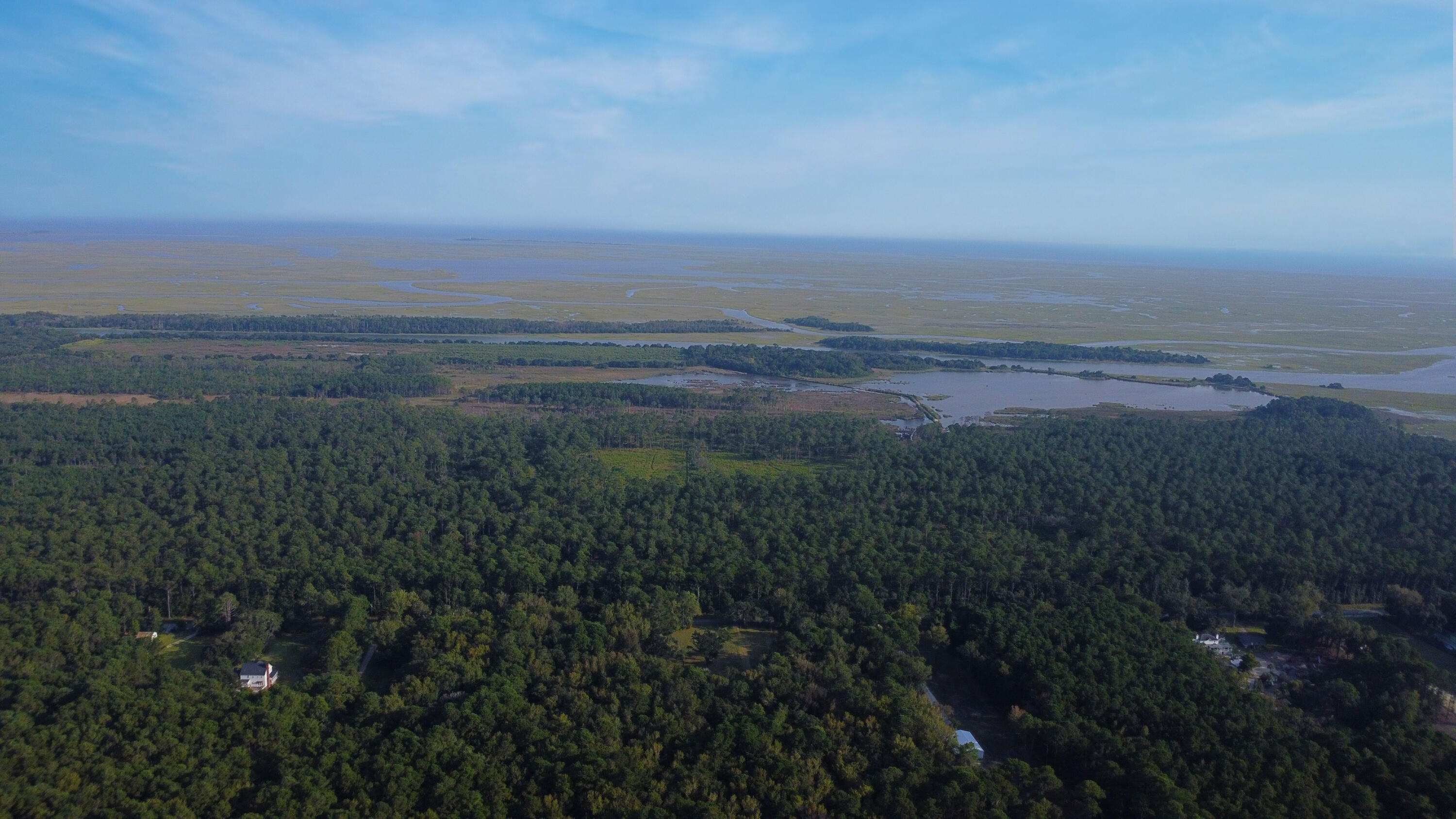 564 Dupre Road McClellanville, SC 29458 - Photo 8 of 17 Aerial-toward-Refuge