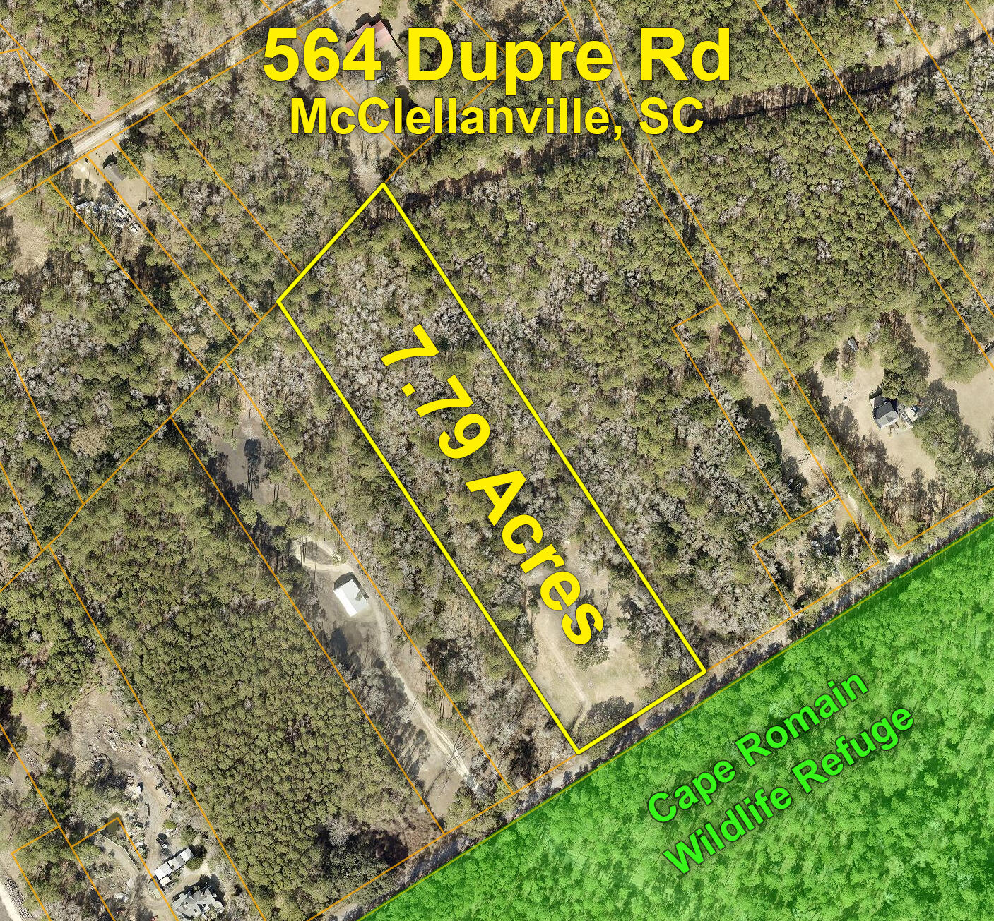 564 Dupre Road McClellanville, SC 29458 - Photo 10 of 17 564 Dupre Rd - GIS-Close
