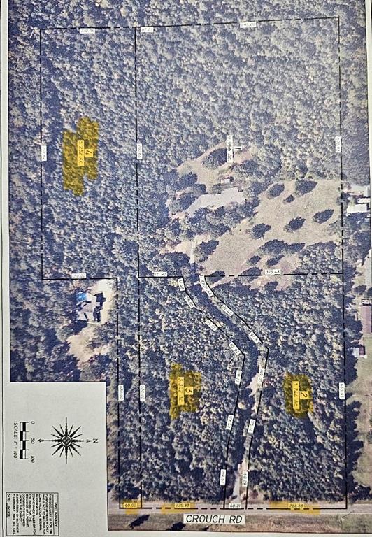 0 Crouch Road, Unit 2 Benton, LA 71006 - Photo 7 of 7 Preliminary Plat of lots for sale (highlighted)