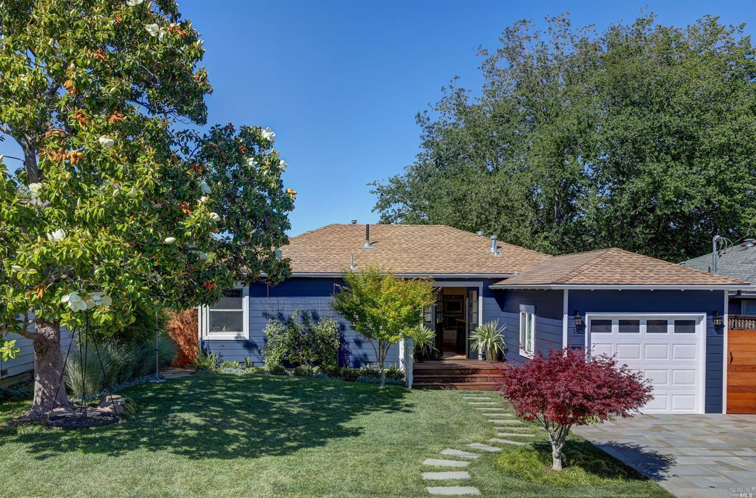 36 Valley Circle Mill Valley, CA 94941 - Photo 1 of 1 a front view of a house with a yard and potted plants