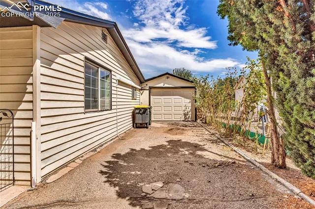 a view of a house with a patio