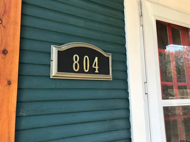 a close up of a door