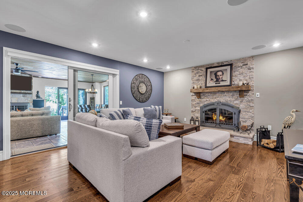 620 Brookside Drive Toms River, NJ 08753 - Photo 18 of 88 a living room with furniture and a fireplace