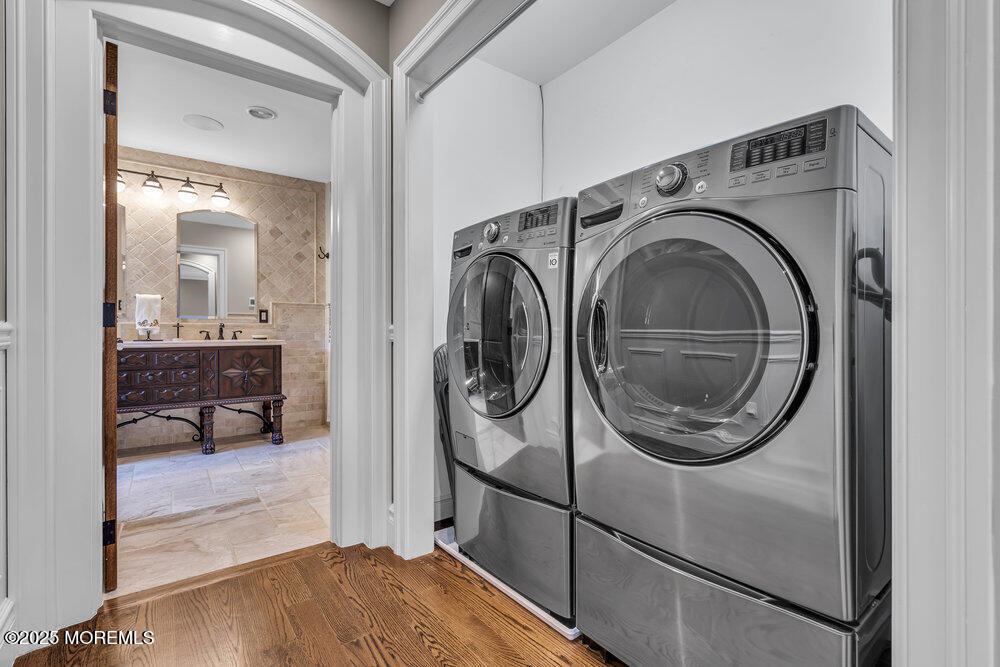 620 Brookside Drive Toms River, NJ 08753 - Photo 46 of 88 a view of a storage & utility room with washer and dryer