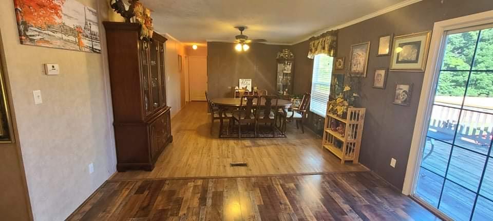 388 Ledbetter Road Rocky Mount, VA 24151 - Photo 3 of 3 a view of dining room with furniture window and wooden floor