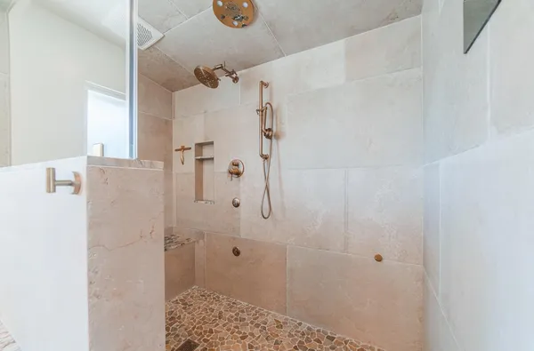 a utility room with cabinets