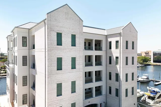 a view of a building with a lot of windows