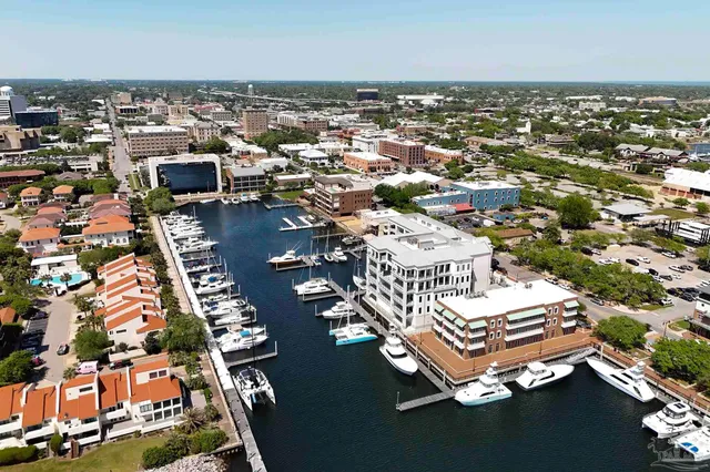 an aerial view of a ocean view