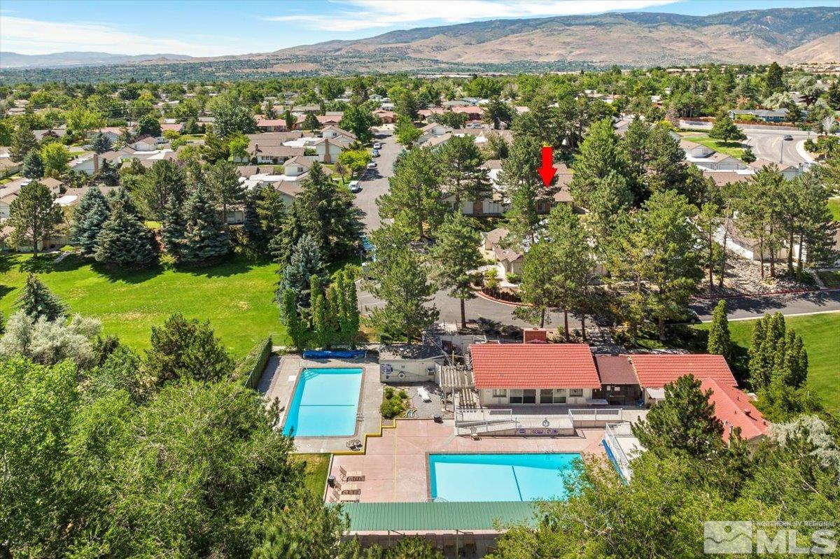 1245 Laredo Court Reno, NV 89503 - Photo 25 of 33 an aerial view of residential houses with outdoor space and trees
