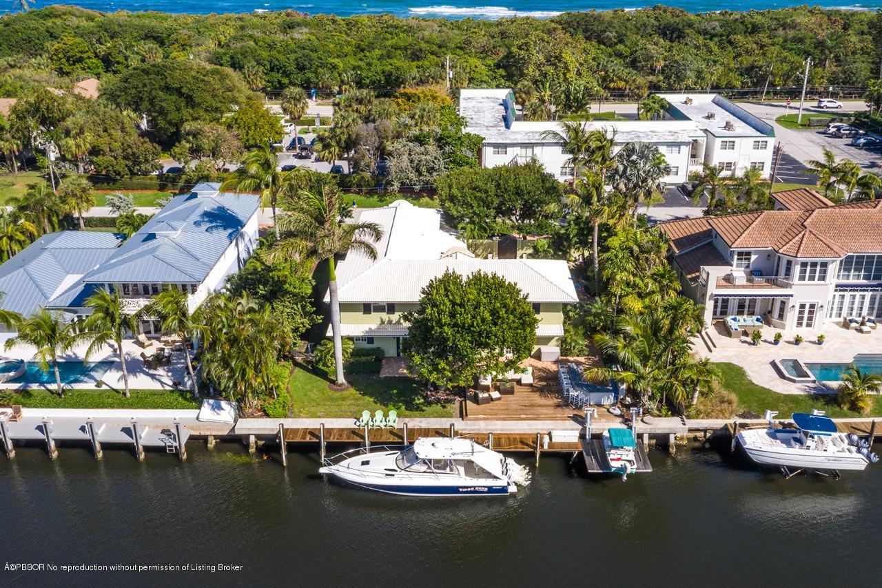 57 River Drive Ocean Ridge, FL 33435 - Photo 31 of 43 a view of a lake with houses