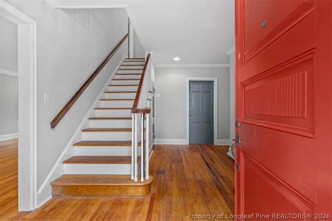1007 Riverside Boulevard Lumberton, NC 28358 - Photo 15 of 42 a view of a room with wooden floor and white walls