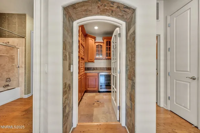 a view of a big room with potted plants