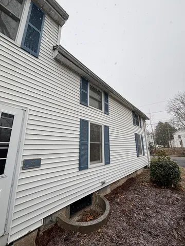 a backyard of a house