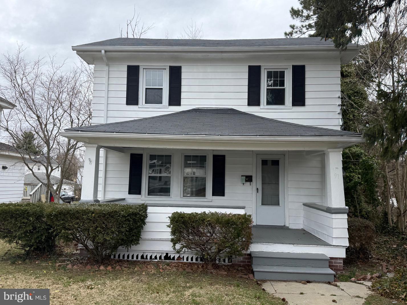 a front view of a house