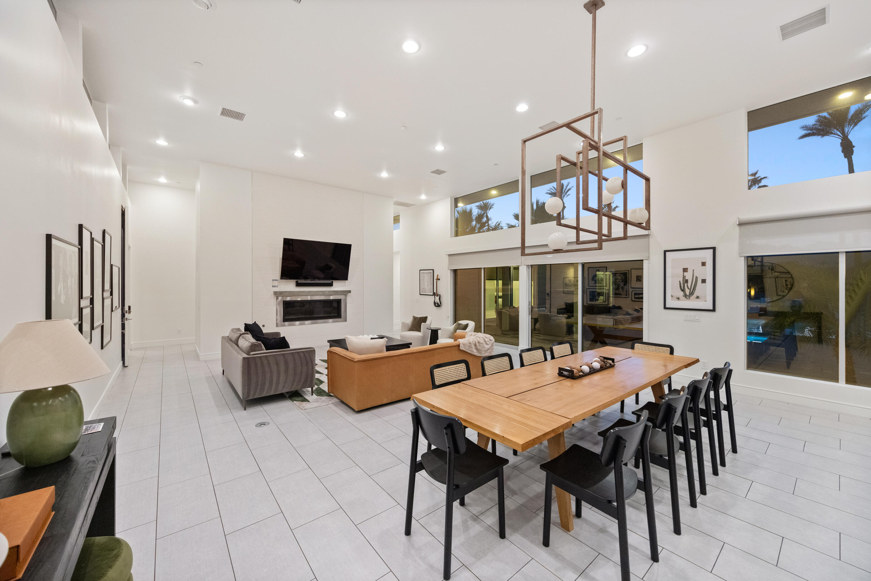 51165 Evangeline Way La Quinta, CA 92253 - Photo 9 of 48 a view of a dining room with furniture window and wooden floor