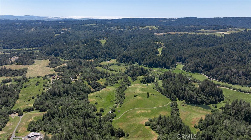 12760 Green Valley Road Sebastopol, CA 95472 - Photo 26 of 48 an aerial view of green landscape with trees houses and mountain view