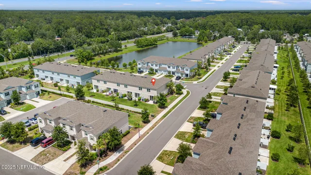 an aerial view of a city