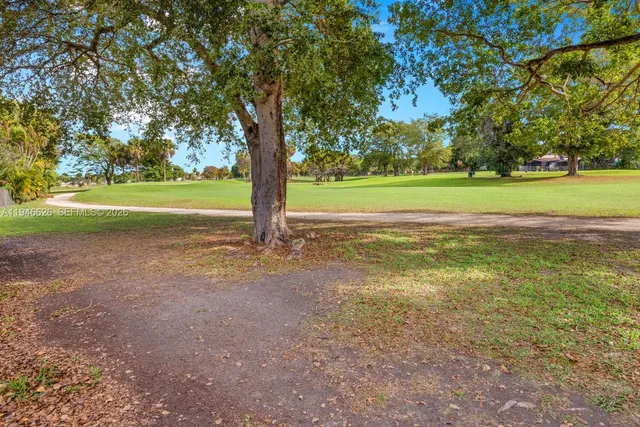 a view of a golf course